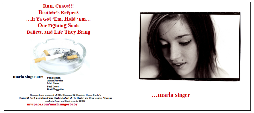 MARLA SINGER ALBUM COVERPHOTOGRAPHER